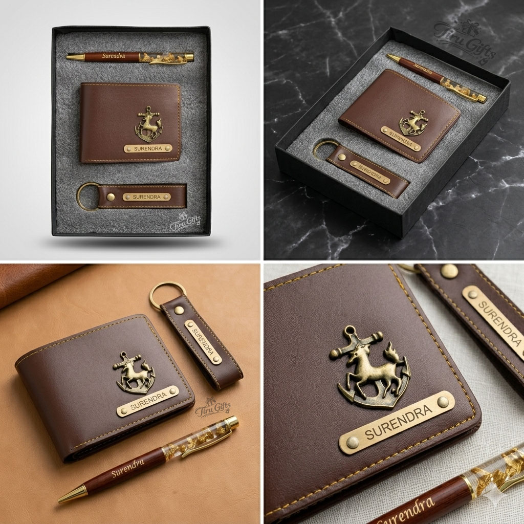 Personalized Executive Leatherette Gift Set GS 1002